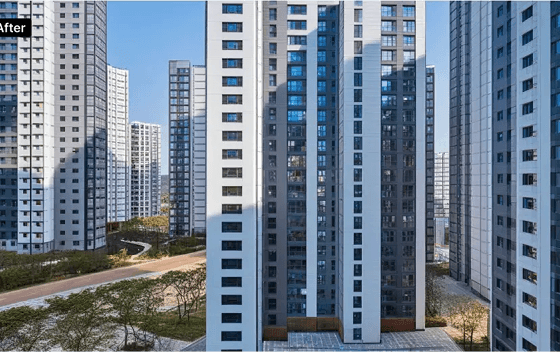 인디드랩 - 디에이치 방배 세대별 조망 렌더링 2