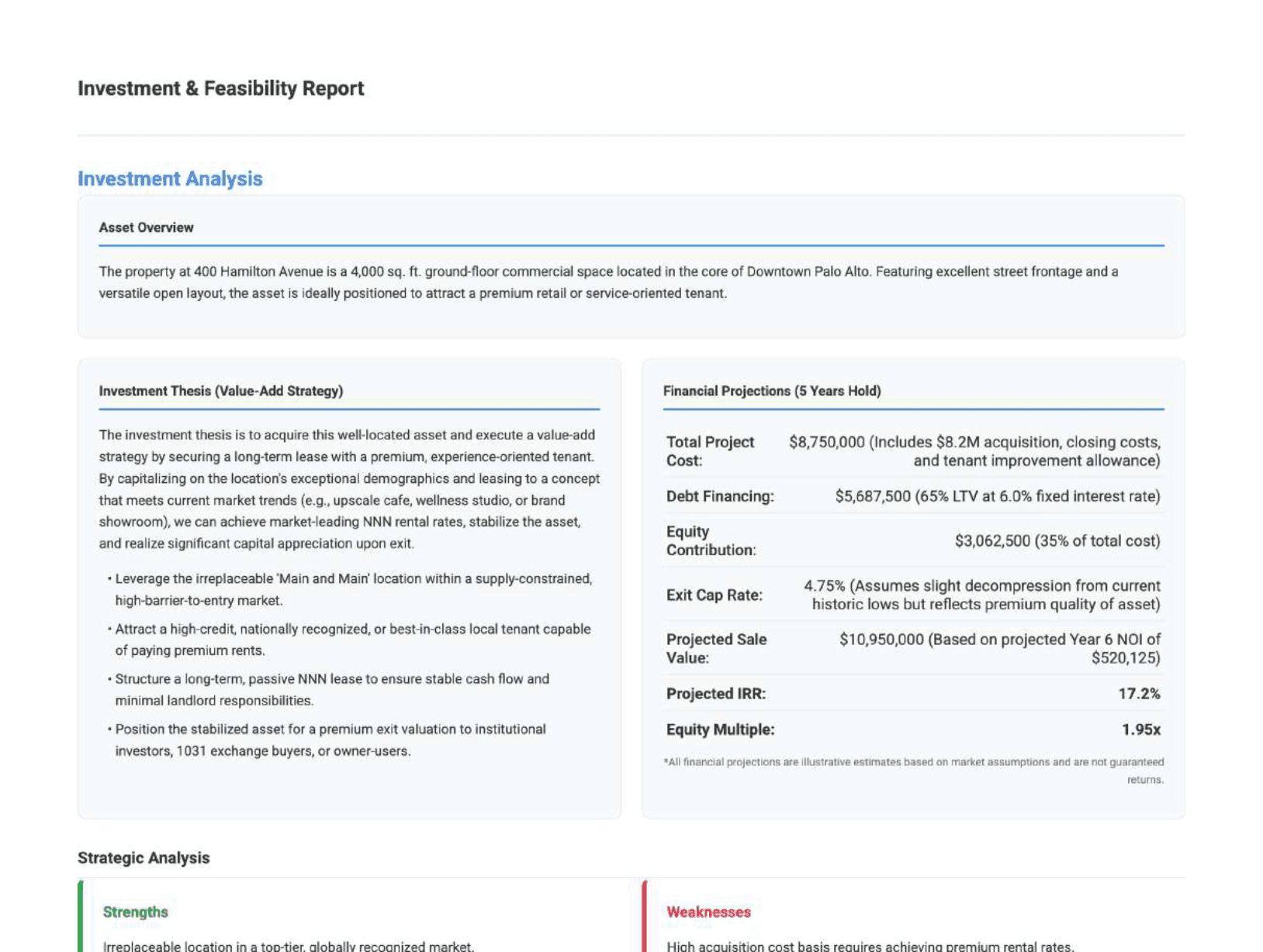 Proforma Builder