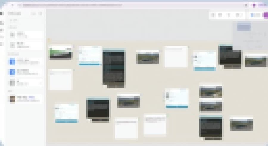 The actual PLANA workflow, blurred so the structure shows but not the content
