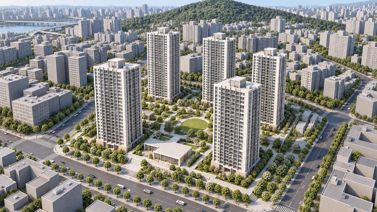 같은 시점의 AI 1차 시안, 주간